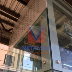Metalsud Struttura Borchiata Ascensore Stazione Orvieto particolare areazione Incastellatura